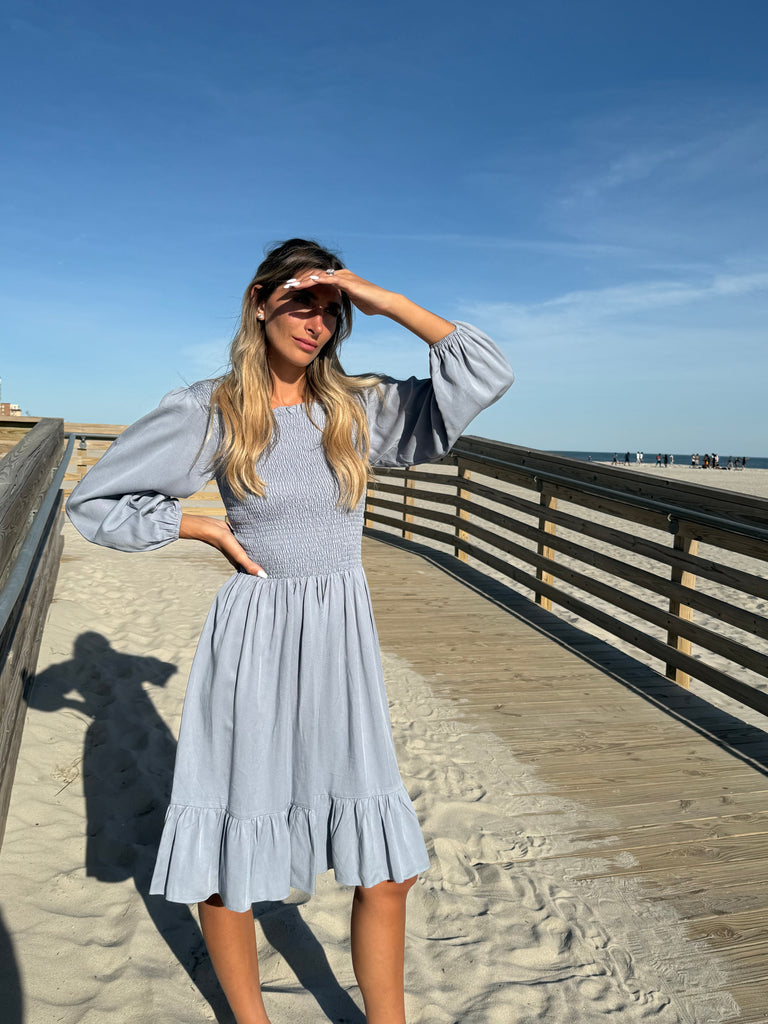 Sky Milkmaid Dress *Standard*