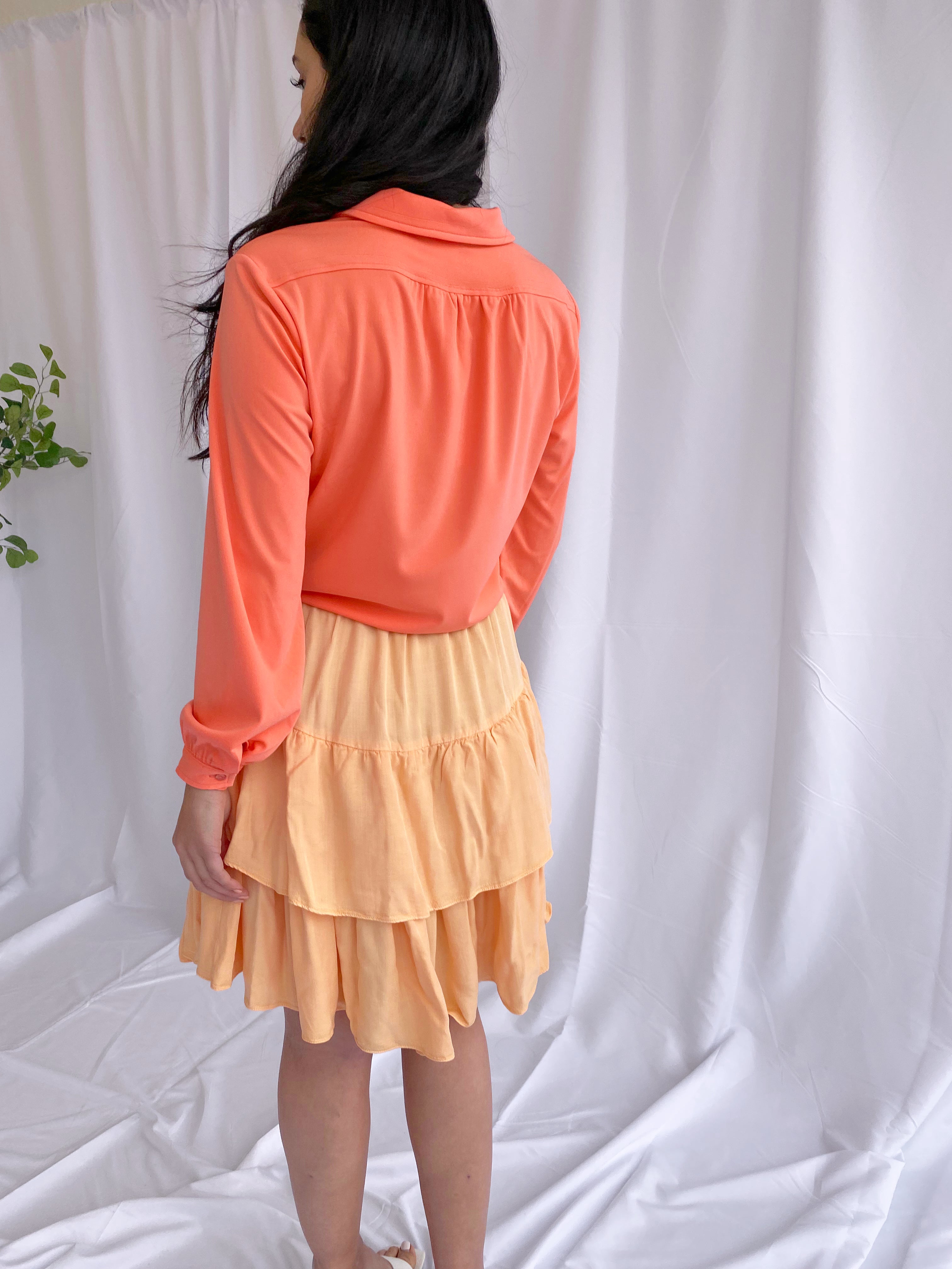 The Drew Blouse - Coral