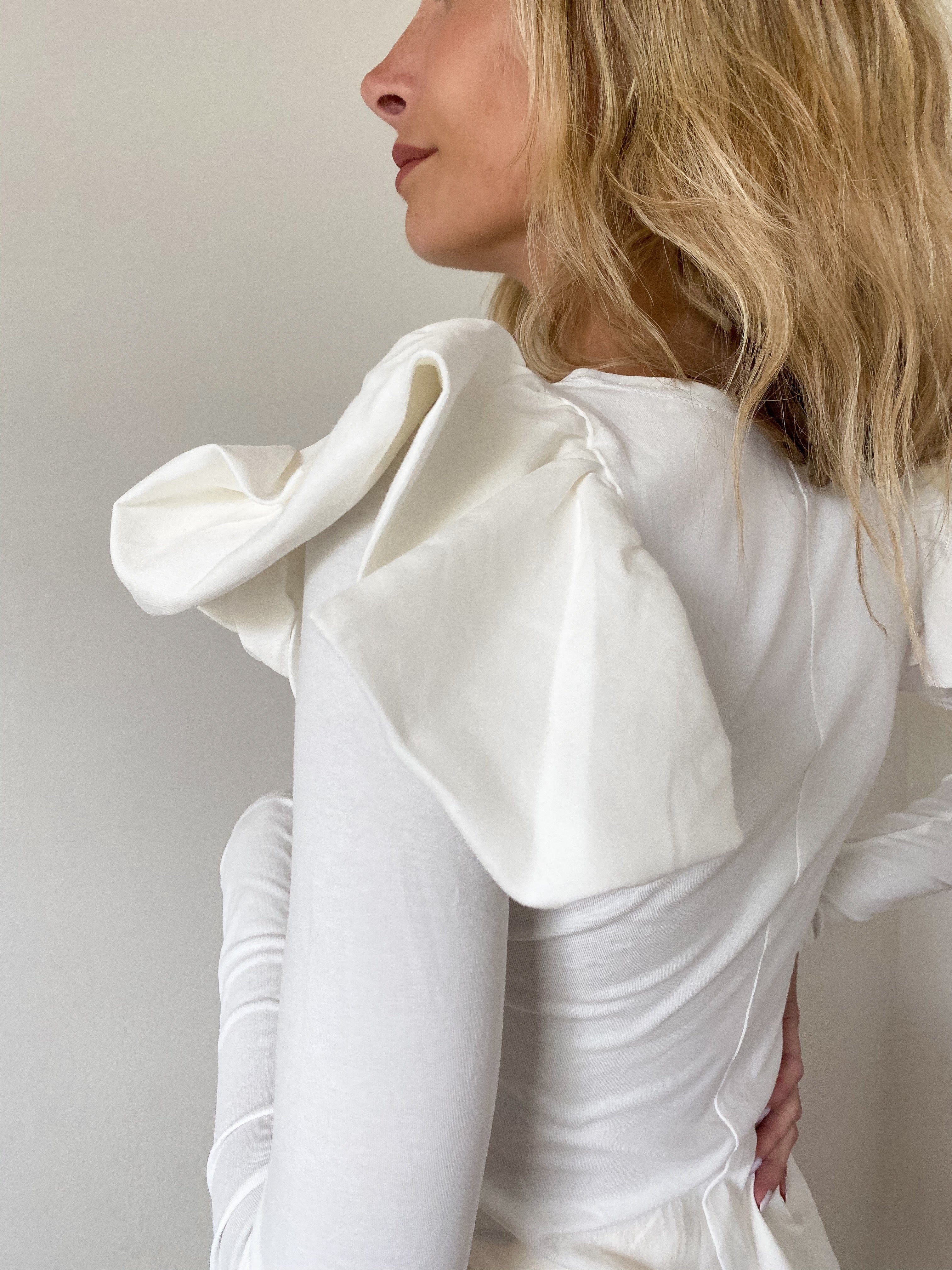 The Flutter Top in White